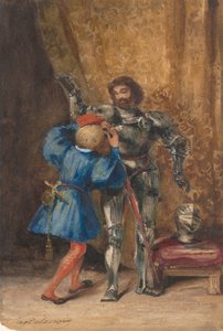 Goetz von Berlichingen habillé en armure par son page George, 1826-27