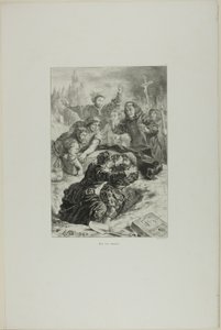 Hamlet et Laertes sur la tombe d