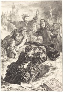 Hamlet et Laertes dans la tombe d