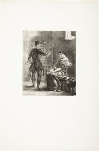 Hamlet et Ophélie - Eugène Delacroix