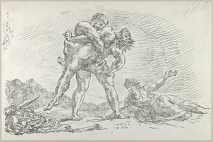 Hercule et Antée, 1852 - Eugène Delacroix