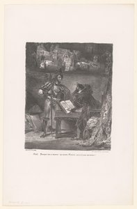 Mephisto apparaît à Faust - Eugène Delacroix