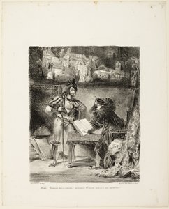 Méphistophélès Apparaissant à Faust - Eugène Delacroix