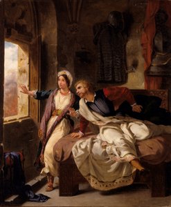 Rebecca et le blessé Ivanhoé, 1823