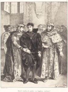La reine essaie de consoler Hamlet (Acte I, Scène II)