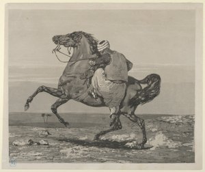 Turc montant son cheval, 1824