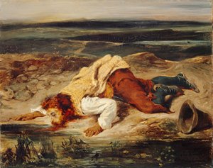 Brigand blessé Berger romain, vers 1825