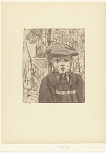 Garçon avec casquette - Eugène Delâtre