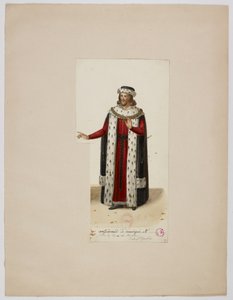 Costume of Enguerrand de Marigny (La Tour de Nesle, 1832) - Eugène Du Faget
