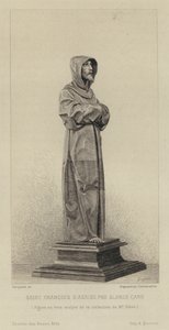Figure en bois de Saint François d