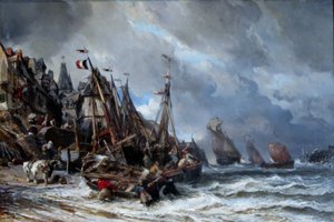 Retour des pêcheurs - Eugene Isabey