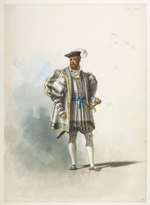 Btv1b84558104 04 - Saint-Saëns - Henry VIII - Maquettes de costumes - Lacoste - 4ème Seigneur - Eugene Lacoste
