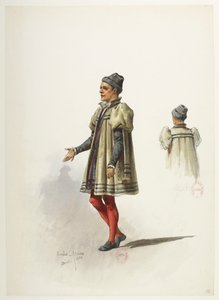 Btv1b84558104 12 - Saint-Saëns - Henry VIII - Maquettes de costumes - Lacoste - 12e Costume - Eugene Lacoste