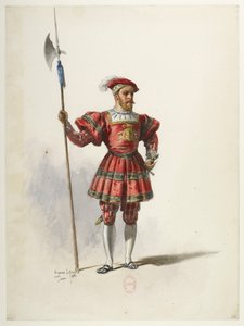 Btv1b84558104 36 - Saint-Saëns - Henry VIII - Maquettes de costumes - Lacoste - 36. Costume - Eugene Lacoste