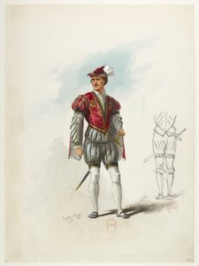 Btv1b84558104 66 - Saint-Saëns - Henry VIII - Maquettes de costumes - Lacoste - 64e Costume - Eugene Lacoste