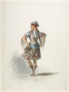 Btv1b84558104 67 - Saint-Saëns - Henry VIII - Maquettes de costumes - Lacoste - 65e Costume - Eugene Lacoste