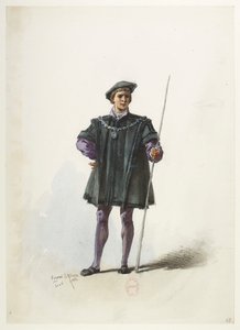 Btv1b84558104 70 - Saint-Saëns - Henry VIII - Maquettes de costumes - Lacoste - 68ème Costume - Eugene Lacoste