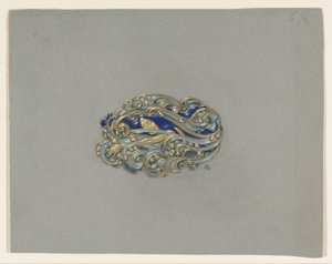 Conception pour une broche - Eugene Grasset