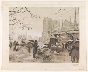 Vue sur le Quai de Montebello à Paris
