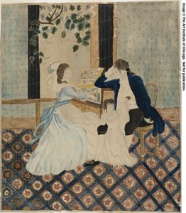 Groupe familial au piano