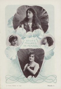 Visages de belles femmes
