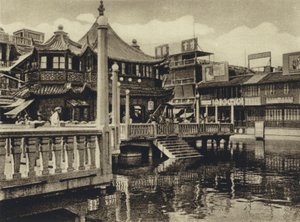 Chine, maison de thé à Shanghai