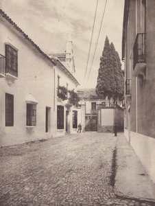 Maisons Pres de la Calle de Gameros, A Ronda (b/w photo) - European Photographer