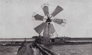 Trapani, un moulin à vent