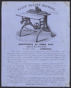 Publicité pour la machine de pagination d