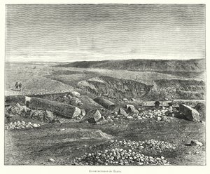 Fouilles archéologiques de la ville égyptienne antique de Tanis