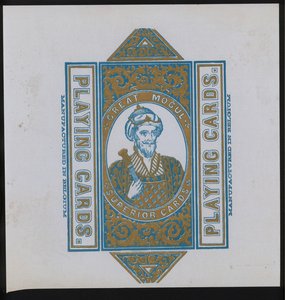 Œuvre pour cartes à jouer (lithographie) - European School