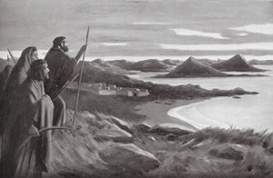 Envahisseurs aryens de la Grèce (litho) - European School