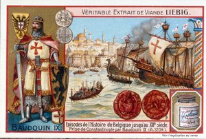 Baudouin Ier lors du sac de Constantinople