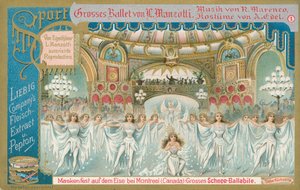 Ballet, carte de Liebig, début du 20e siècle (chromo) - European School