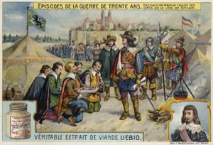 Bernard de Saxe-Weimar recevant les clés de la ville de Brisach, 1638 - European School
