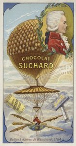 Ballon de Blanchard avec des rames, 1784