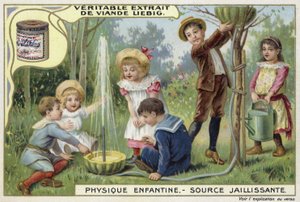 Source bouillonnante créée par la gravité