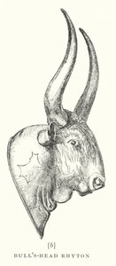 Tête de taureau Rhyton (litho)