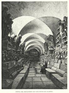 Catacombes du monastère des Capucins, Palerme, Sicile, Italie (lithographie)