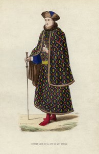 Costume civil de la fin du XIVe siècle - European School