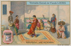Danse des danseuses en Hindoustan
