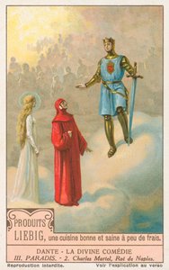 Dante, La Divine Comédie, carte Liebig, début du 20e siècle (chromo) - European School