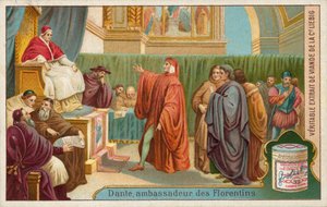 Dante devant le pape Boniface VIII - European School