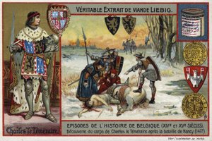 Découverte du corps de Charles le Téméraire, duc de Bourgogne, après la bataille de Nancy, 1477