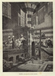 Égypte - Intérieur des bains orientaux