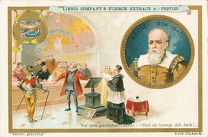 Galilée, carte de Liebig, début du 20e siècle (chromo) - European School