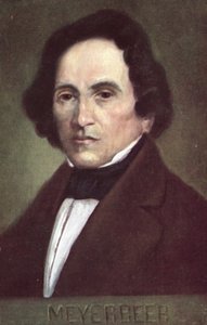 Giacomo Meyerbeer, compositeur allemand (lithographie couleur) - European School