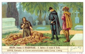 Hamlet contemplant le crâne de Yorick