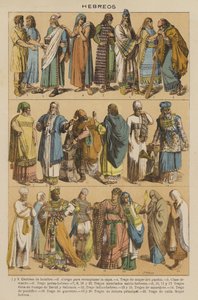 Hébreux (lithographie en couleur) - European School