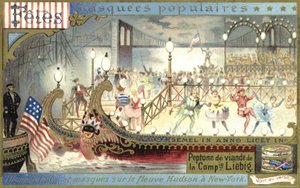 Illuminations et danse sur la rivière Hudson, New York - European School